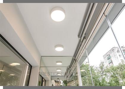 Потолочное освещение балкона в Малаховке