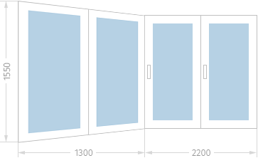 Остекление балконов и лоджий в многоэтажках серии П-44Т