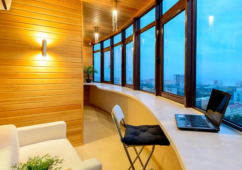 Освещение балконов и лоджий в Малаховке